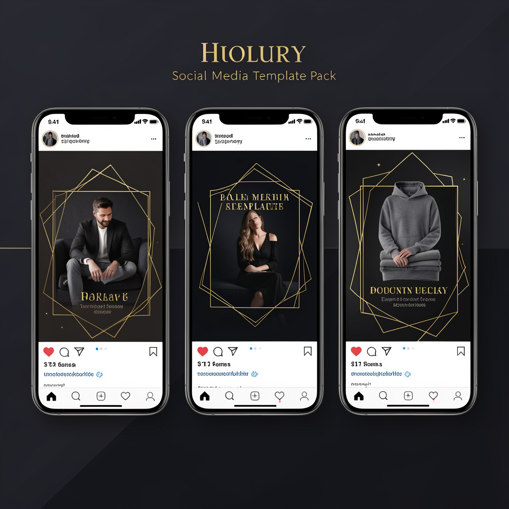 15 Dark Social Media Templates